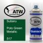 Preview: Subaru, Polo Green Metallic, 517: 400ml Sprühdose, von ATW Autoteile West.